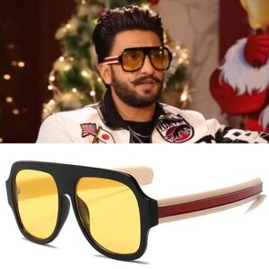 Aviator Sunglasses Yellow Lens Driving Glasses Retro Fashion Men‎ Beach Syle New
